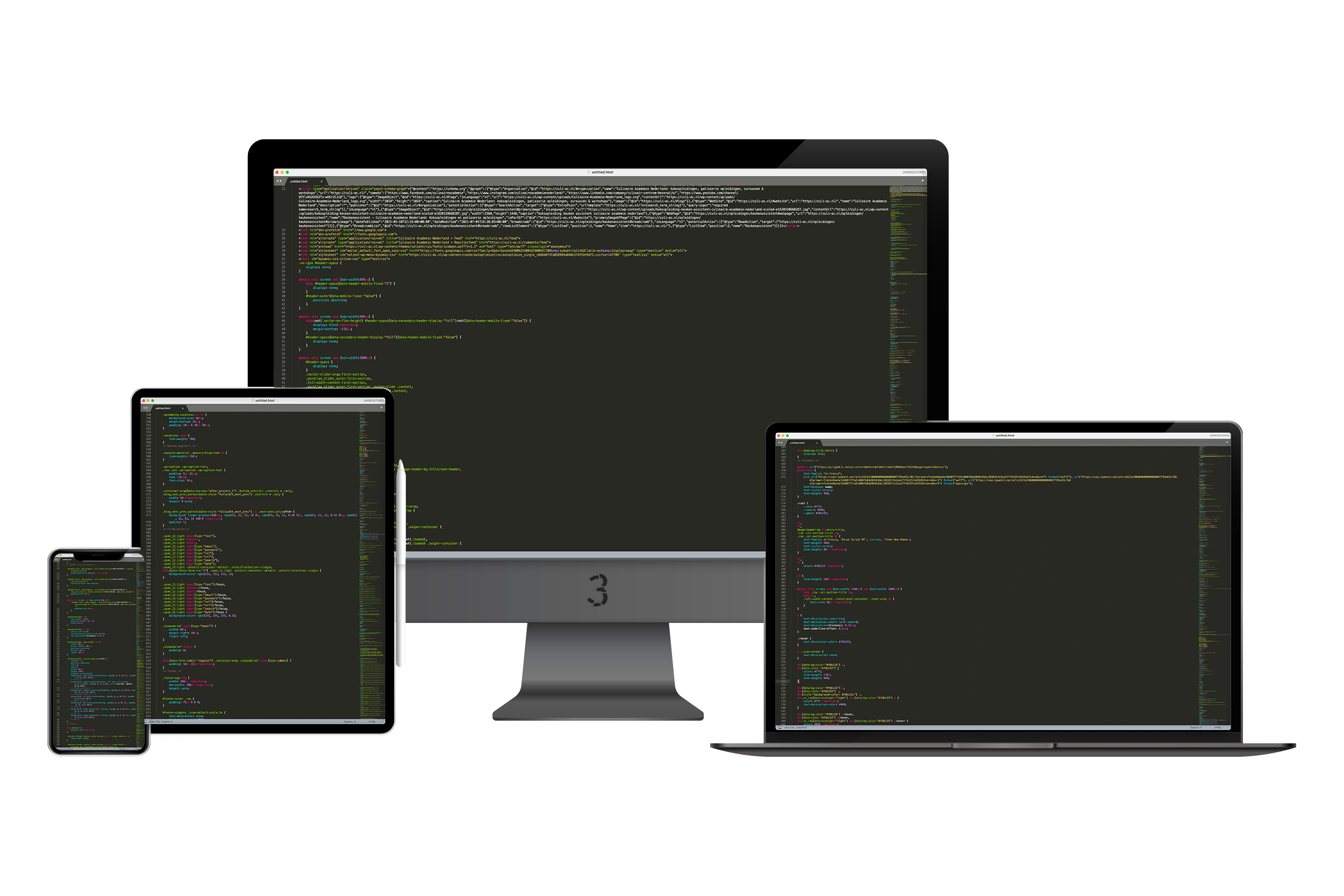 webdesign code website
