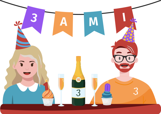 verjaardagsfeest 3ami
